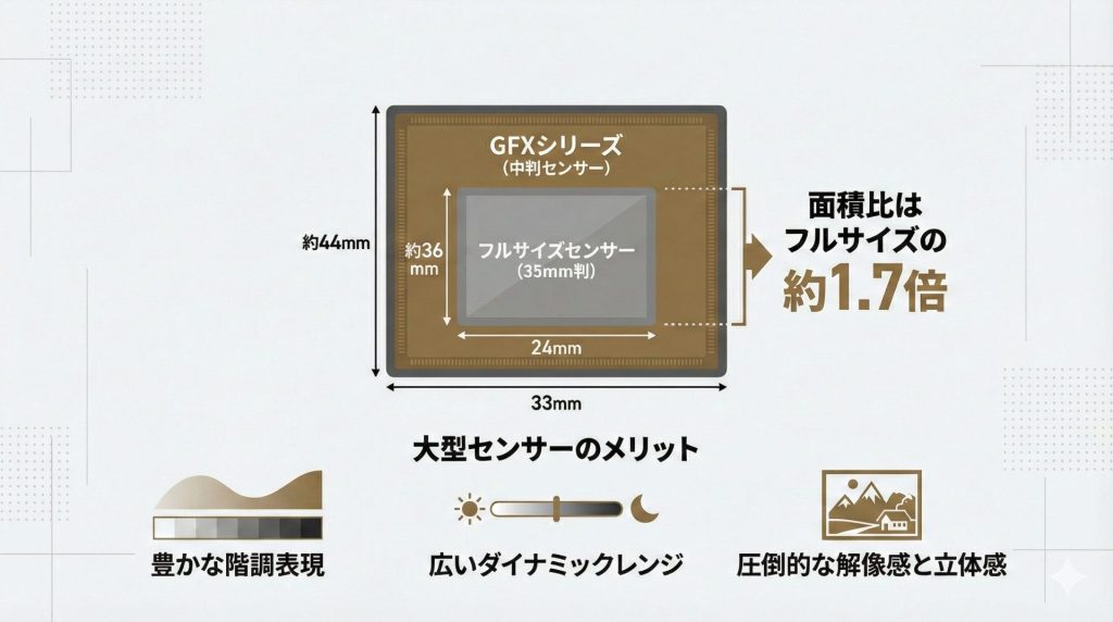 GFXシリーズの中判センサーとは？