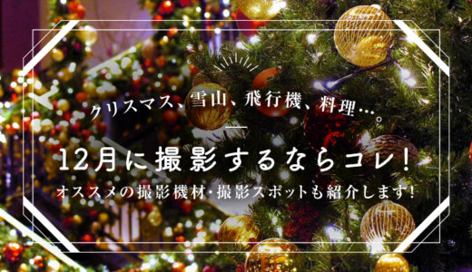 12月の撮影にオススメな被写体