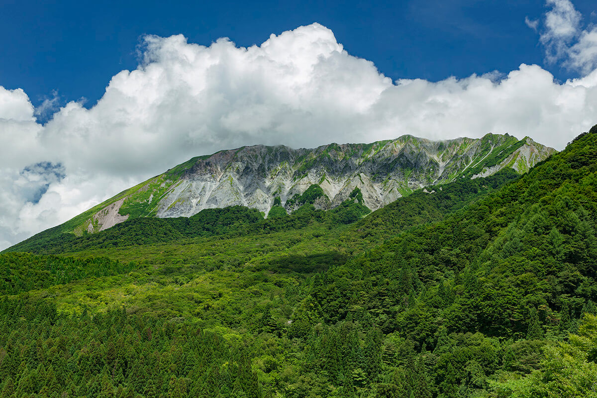鍵掛峠展望台から見た大山