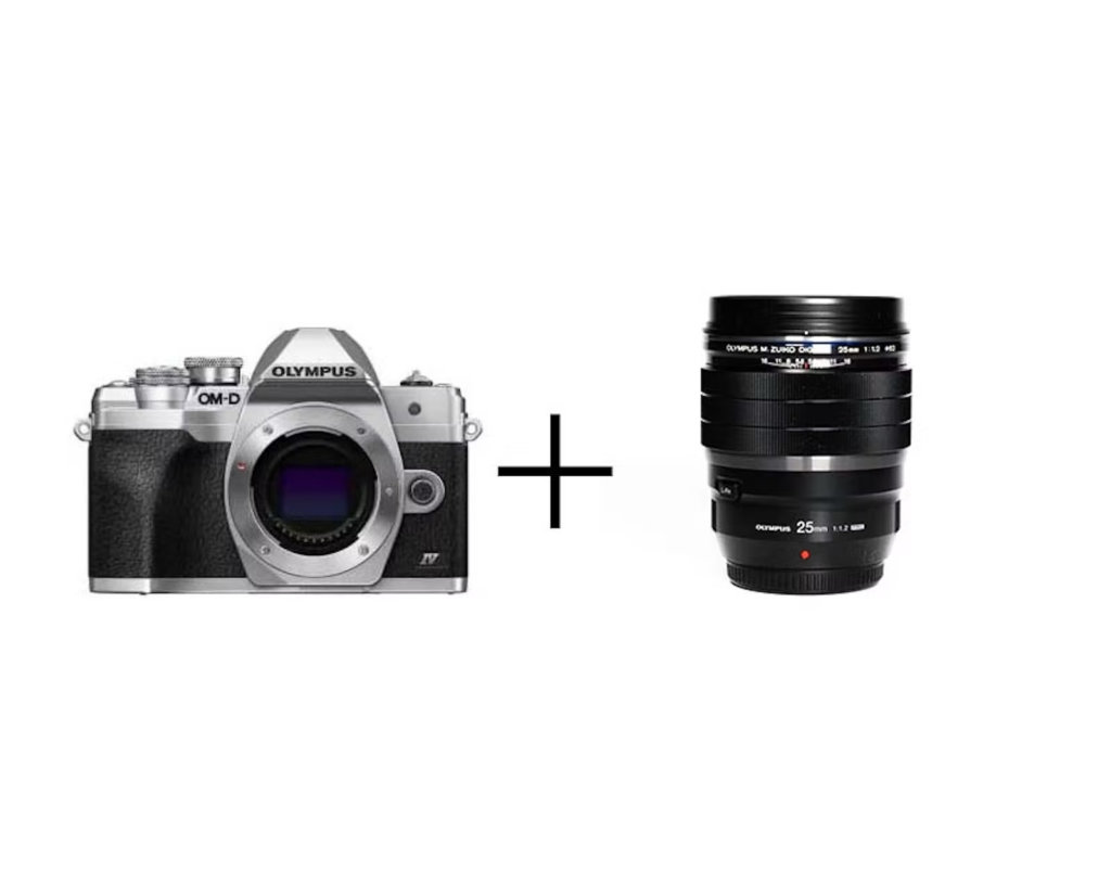 GOOPASS（グーパス）OLYMPUS 明るい単焦点セット OM-D E-M10 Mark IV ボディ [シルバー] + M.ZUIKO DIGITAL ED 25mm F1.2 PRO