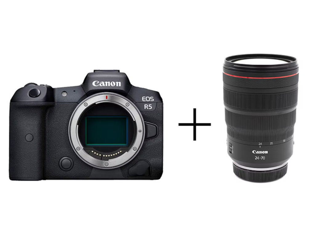 GOOPASS(グーパス)Canon 本気のフルサイズ&純正大口径標準ズームセット EOS R5 + RF24-70mm F2.8 L IS USM