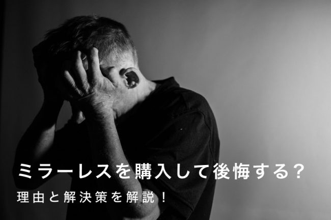 ミラーレス一眼カメラを購入して後悔する？理由と解決策を解説