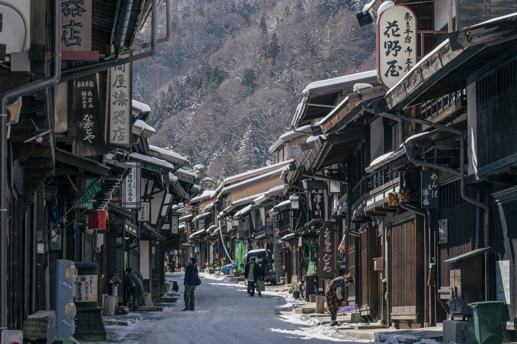 圧縮効果奈良井宿