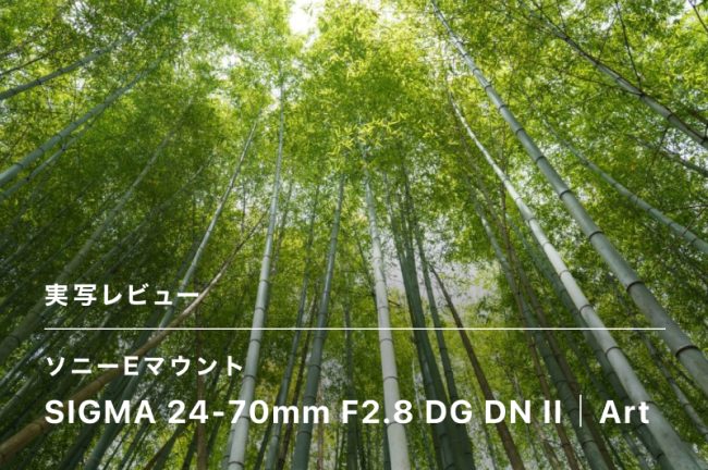 SIGMA 24-70mm F2.8 DG DN II Art ソニーEマウントレビュー！【PR】