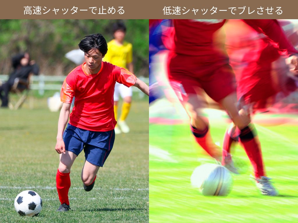 スポーツ撮影、シャッタースピードの違い