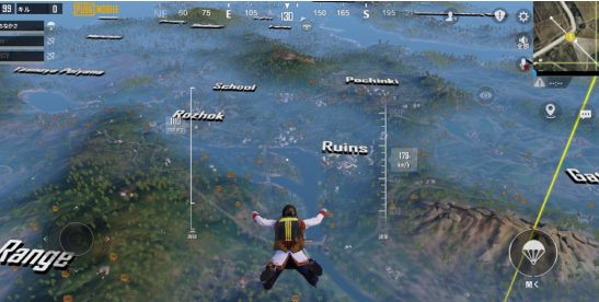 PUBG MOBILE ゲーム画面