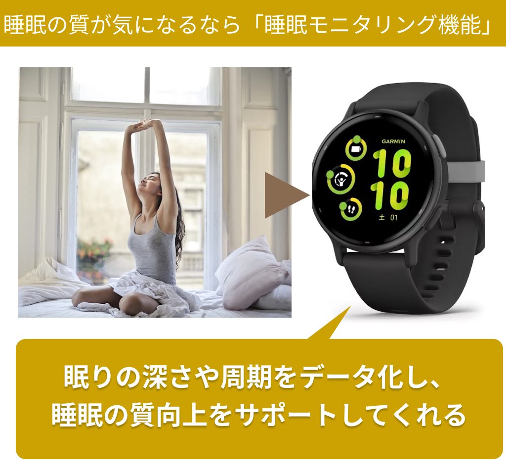 睡眠の質を向上させたいなら「睡眠モニタリング機能」に注目