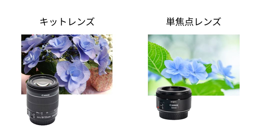 キットレンズと単焦点レンズ
