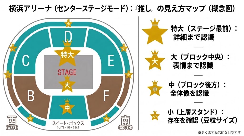 【横浜アリーナ】座席からの見え方をチェックして推し活を楽しむコツ