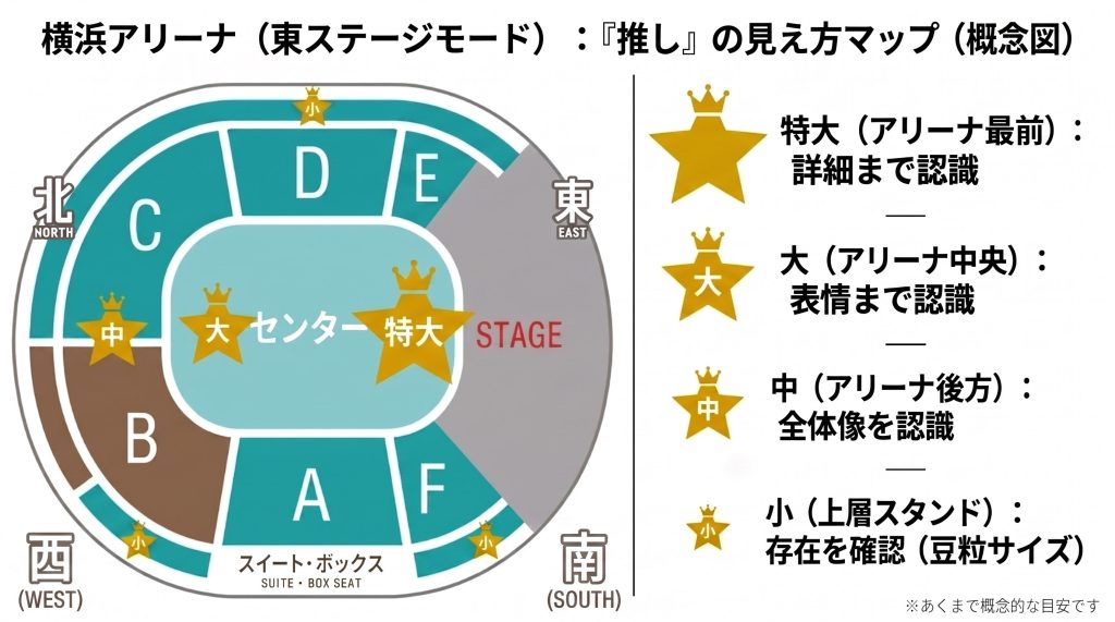 【横浜アリーナ】座席からの見え方をチェックして推し活を楽しむコツ