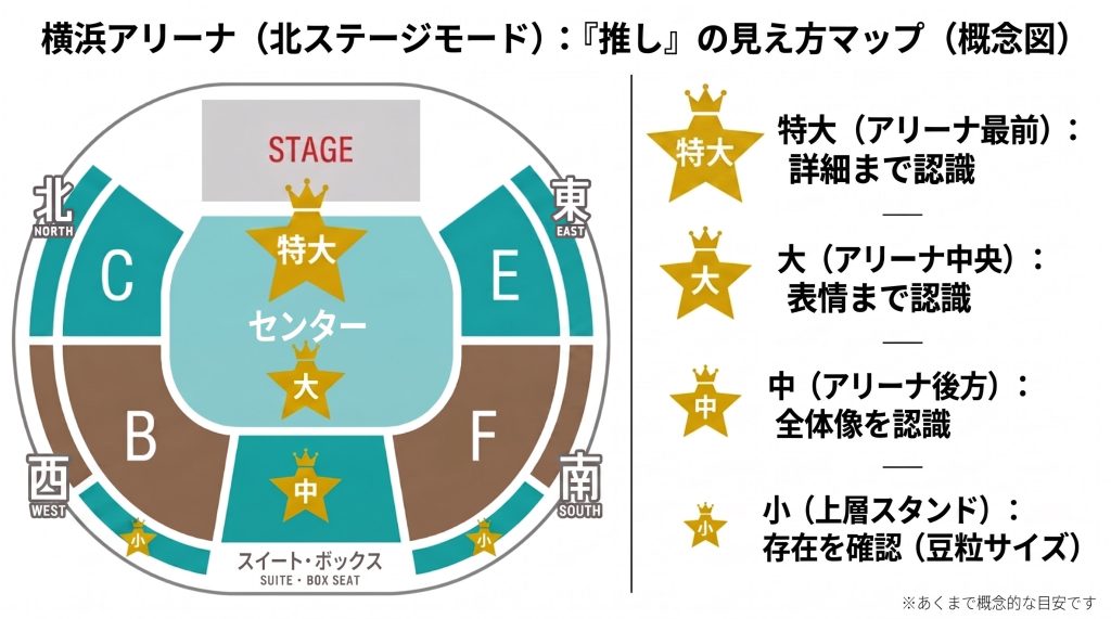 【横浜アリーナ】座席からの見え方をチェックして推し活を楽しむコツ