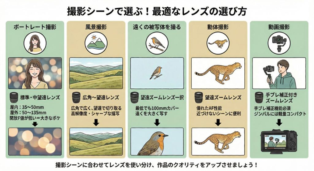 レンズ選び方