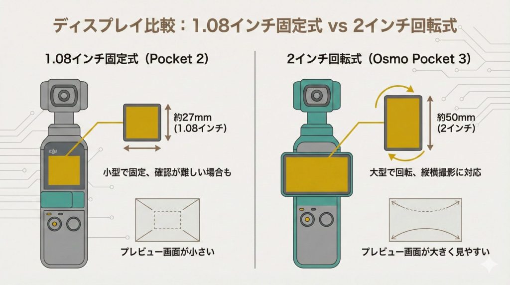 ディスプレイの違い