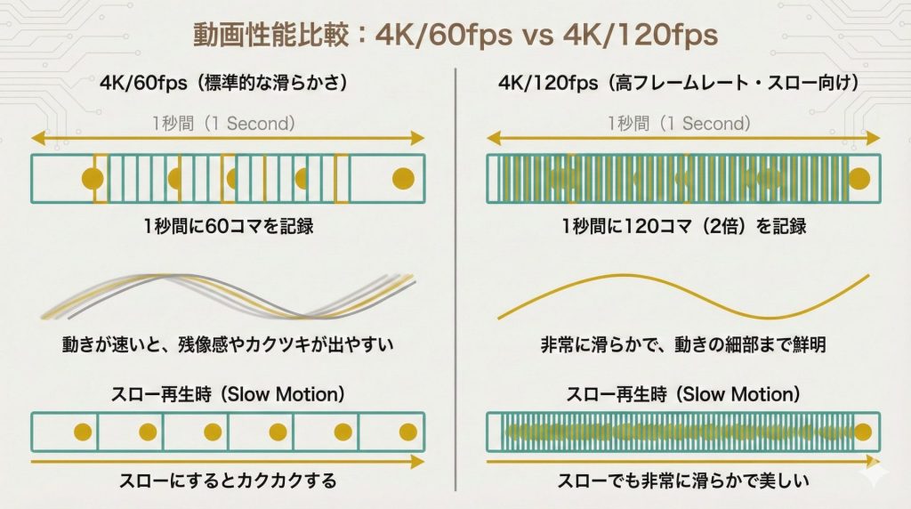 動画性能の違い