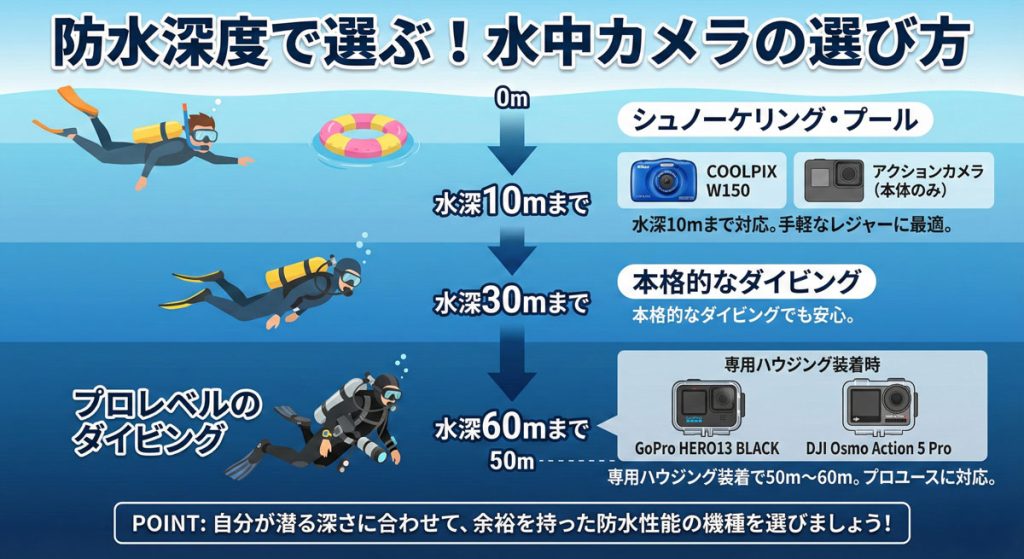 水中カメラ選び方