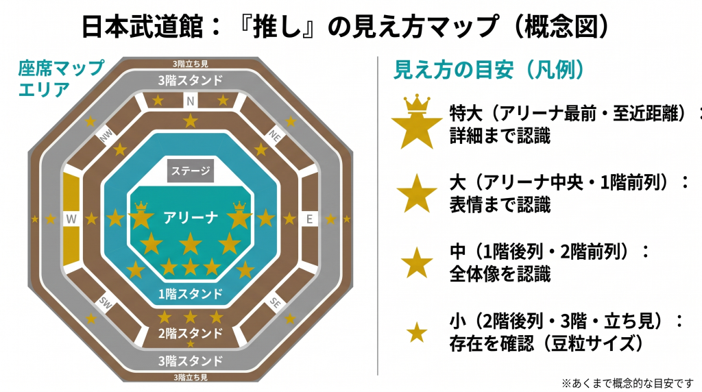 【日本武道館】座席からの見え方をチェックして推し活を楽しむコツ