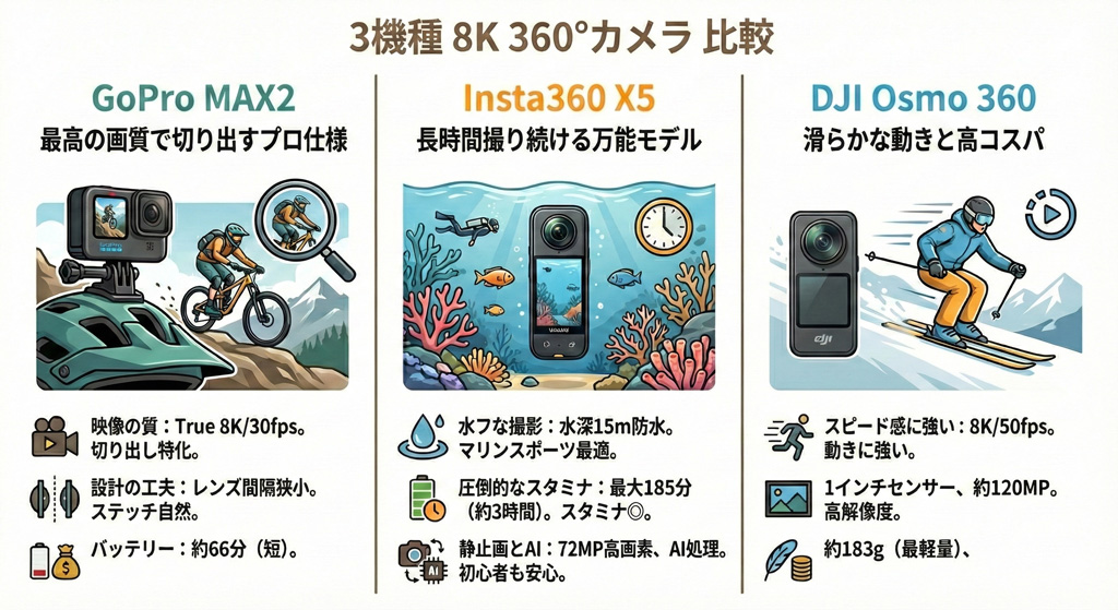 360°カメラまとめ