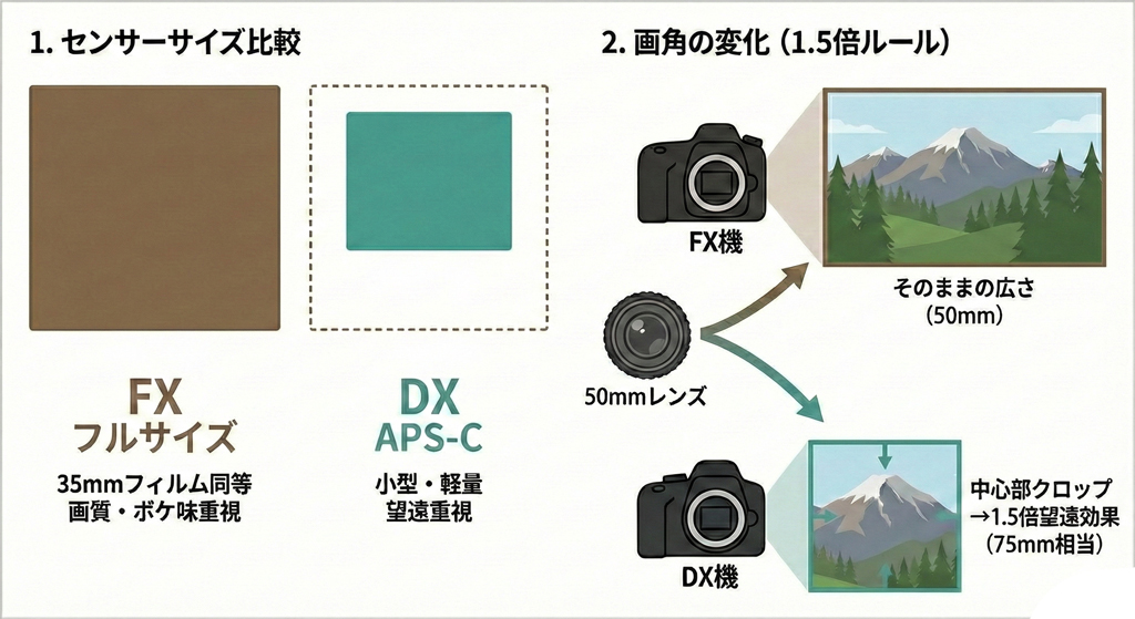 Nikonフォーマットの違い