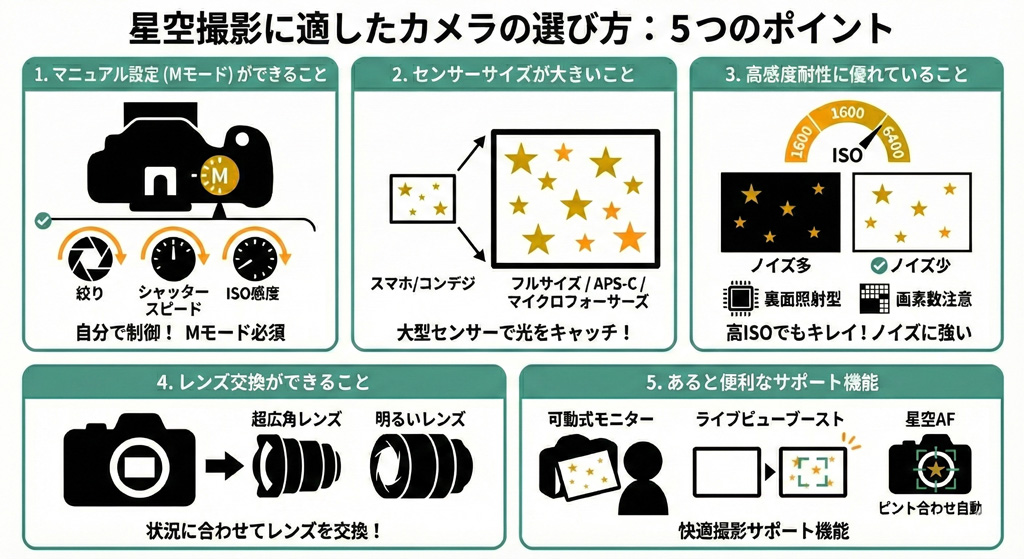 星空撮影カメラ