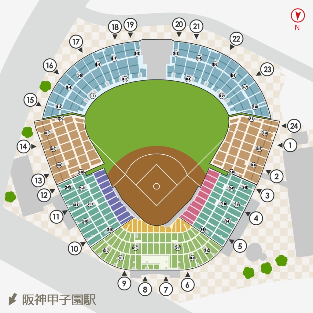 【阪神甲子園球場】座席からの見え方をチェックして推し活を楽しむコツ