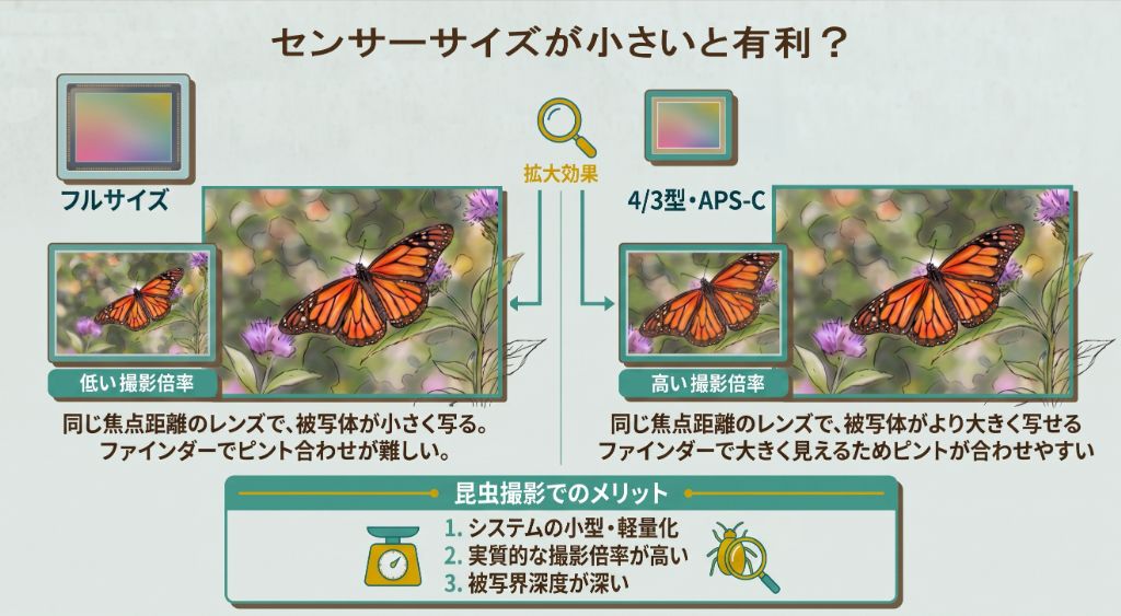 センサーサイズと倍率